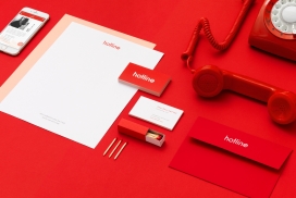 Hotline-交友应用程序-一种大胆而复古的审美观，表达了一种传统的现代应用软件与传统通讯方式的新策略