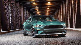 高清晰宝石绿2018款福特野马壁纸