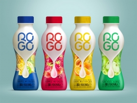 RoGo-一个结合果奶的饮料-包含30%牛奶，35%水果和67毫克钙