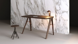 橡木桥桌子灵感来自波尔图大桥之城-一个整体的极简主义美学背后故事