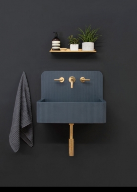 英国Kast品牌推出的图案混凝水槽盆