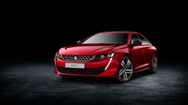 高清晰红色标致508GT汽车壁纸