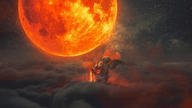 高清晰火球恶梦壁纸