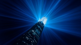 高清晰摩天大楼夜景壁纸