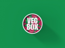 色彩鲜艳的意大利Veg Box汤包-过将蔬菜俏皮插图创建蔬菜箱的设计