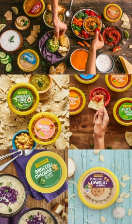 新鲜莎莎酱系列美食的友好包装