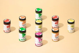 人文排版和色彩流行的Haven酱汁包装-一系列健康美味的蔬菜酱