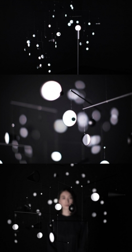 Hiroto Yoshizoe-镜像手机反射的一个灯泡光线
