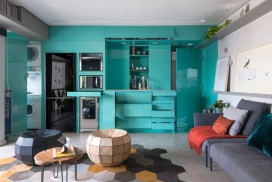 寻找娱乐的60平米现代公寓