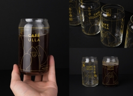 CAFéULLA大猩猩咖啡品牌包装和角色设计