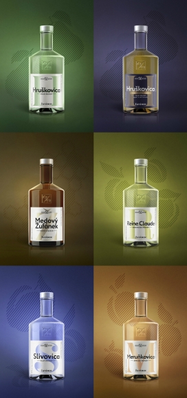 捷克品牌精神Žufánek烈酒-该设计利用字母形成一个有吸引力的现代设计解决方案