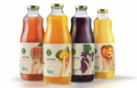 纳入了环保元素插画的有机果汁