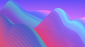 高清晰蓝紫几何图抽象山峰壁纸