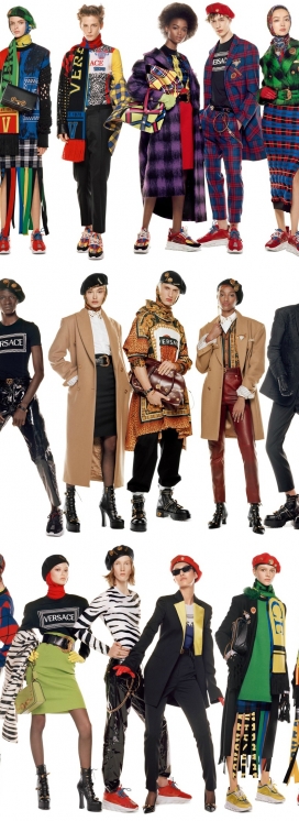 史蒂文梅塞尔为范思哲部落拍摄了88款2018年秋季活动