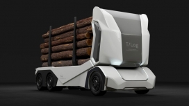 Einride揭示了无人驾驶的全电动T-log车