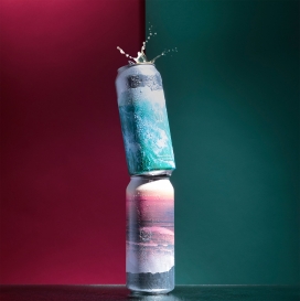 限量版完美的海滩啤酒-令人耳目一新白葡萄酒，纯净而简单