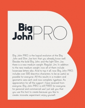 Big John PRO-自由字体