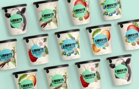加拿大Liberté有机酸奶包装设计