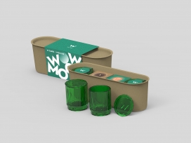 WowMoon使用再生纸浆和玻璃制作2018年礼品袋