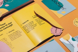 瑞典国际公关公司POLHEM PR品牌设计-一个色彩缤纷的创意世界和标志图章变化