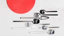 Nendo为Valerie Objects创造了扭曲的餐具系列