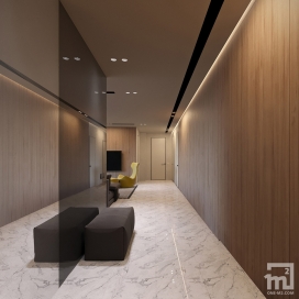 使用反光表面增加空间感的家