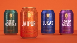 经典会标和大胆的调色板的Thornbridge啤酒