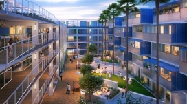 Park House将多层停车场改造的公寓楼