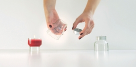 clessidra candle-重新用作茶灯架的烛台