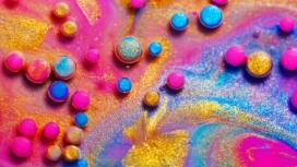 高清晰五彩彩糖壁纸