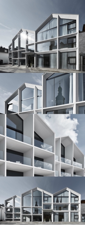 被白云石所环绕的极简主义酒店