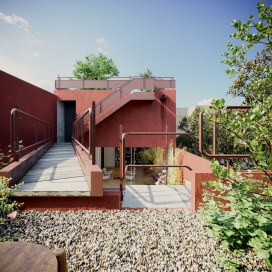 美国143平米的红屋