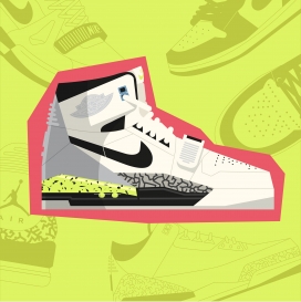 Nike Jordan-耐克乔丹鞋插画