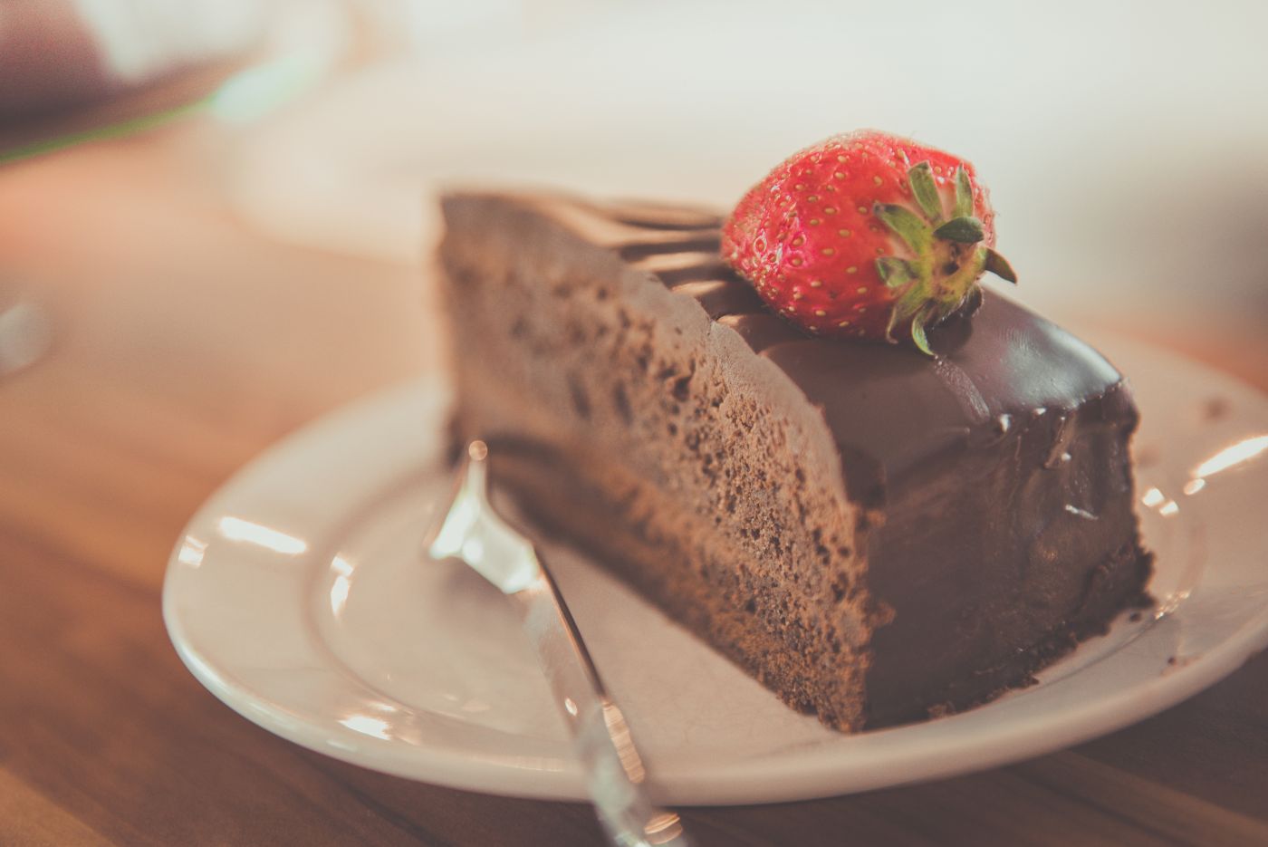 美味的巧克力慕斯蛋糕