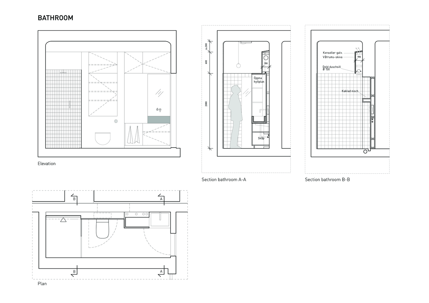 瑞典80平米集合功能墙体的橙色公寓---酷图编号1247799