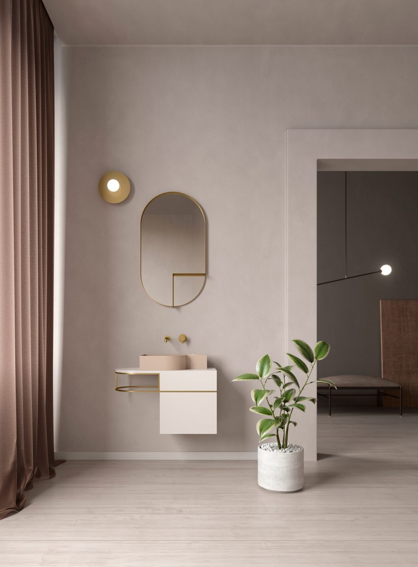 不匹配几何形状的浴室系列---酷图编号1248830