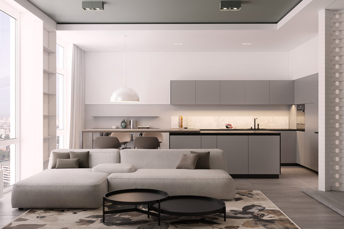 3间带开放式卧室理念的豪华公寓---酷图编号57