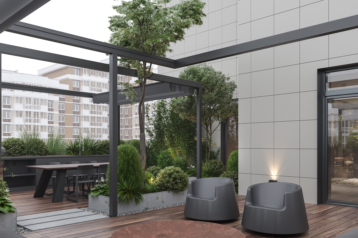 室内绿地和天然材料的大气公寓---酷图编号35