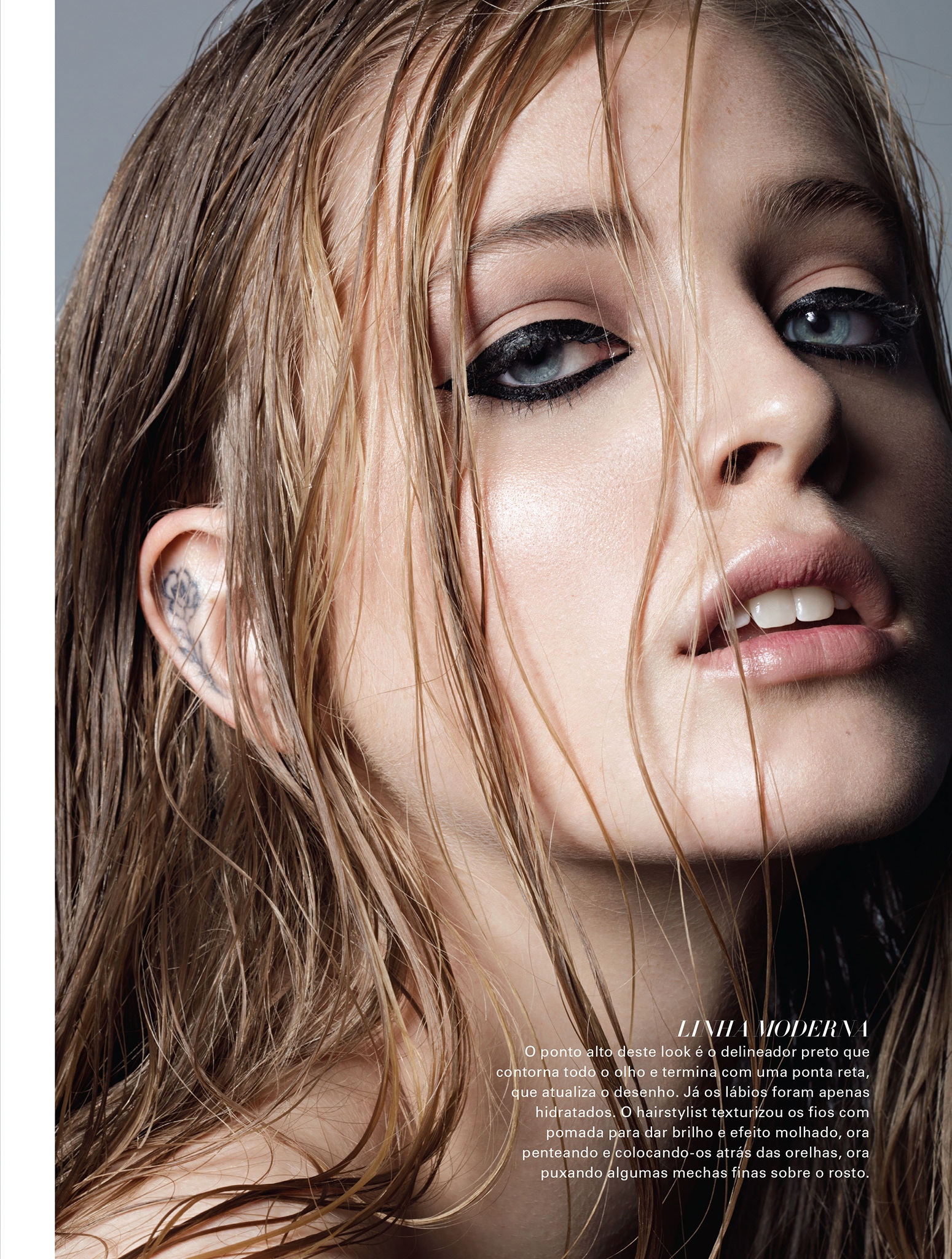 Beauty editorial-乱发女孩封面大图