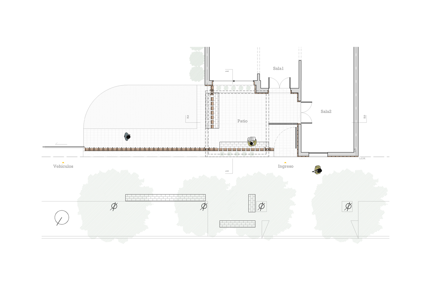 阿根廷41平米沉重红砖虚空构筑神性场所---酷图编号20