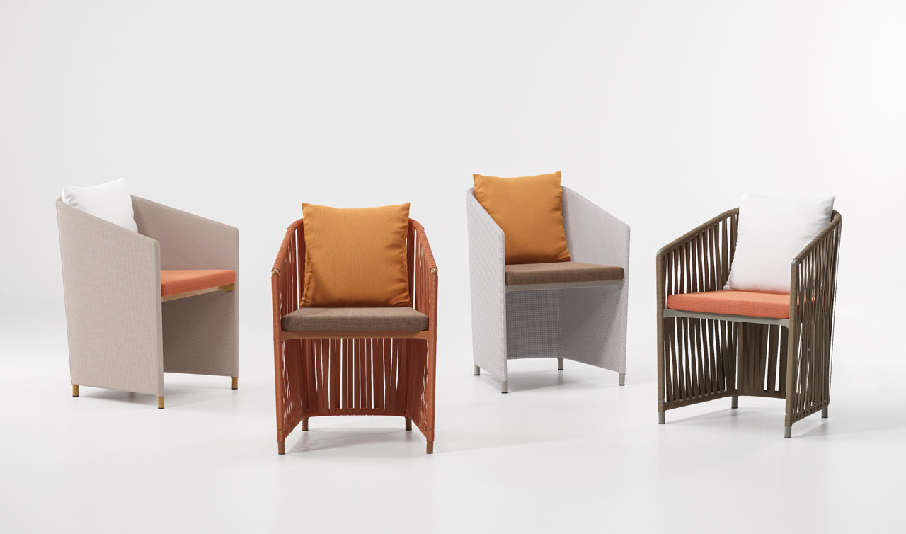 柔软的Bitta户外家具系列-曲线设计和新饰面的新系列---酷图编号1256093