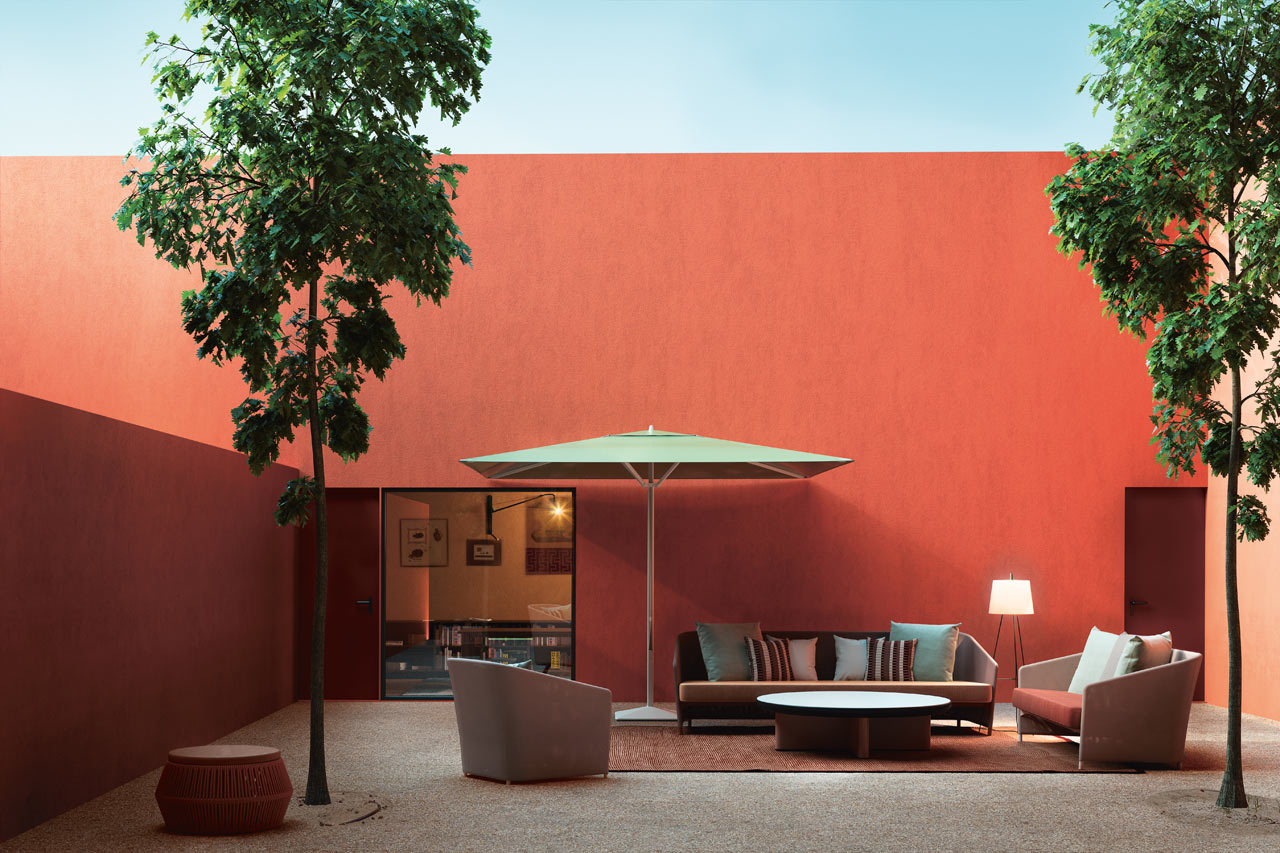 柔软的Bitta户外家具系列-曲线设计和新饰面的新系列---酷图编号1256105