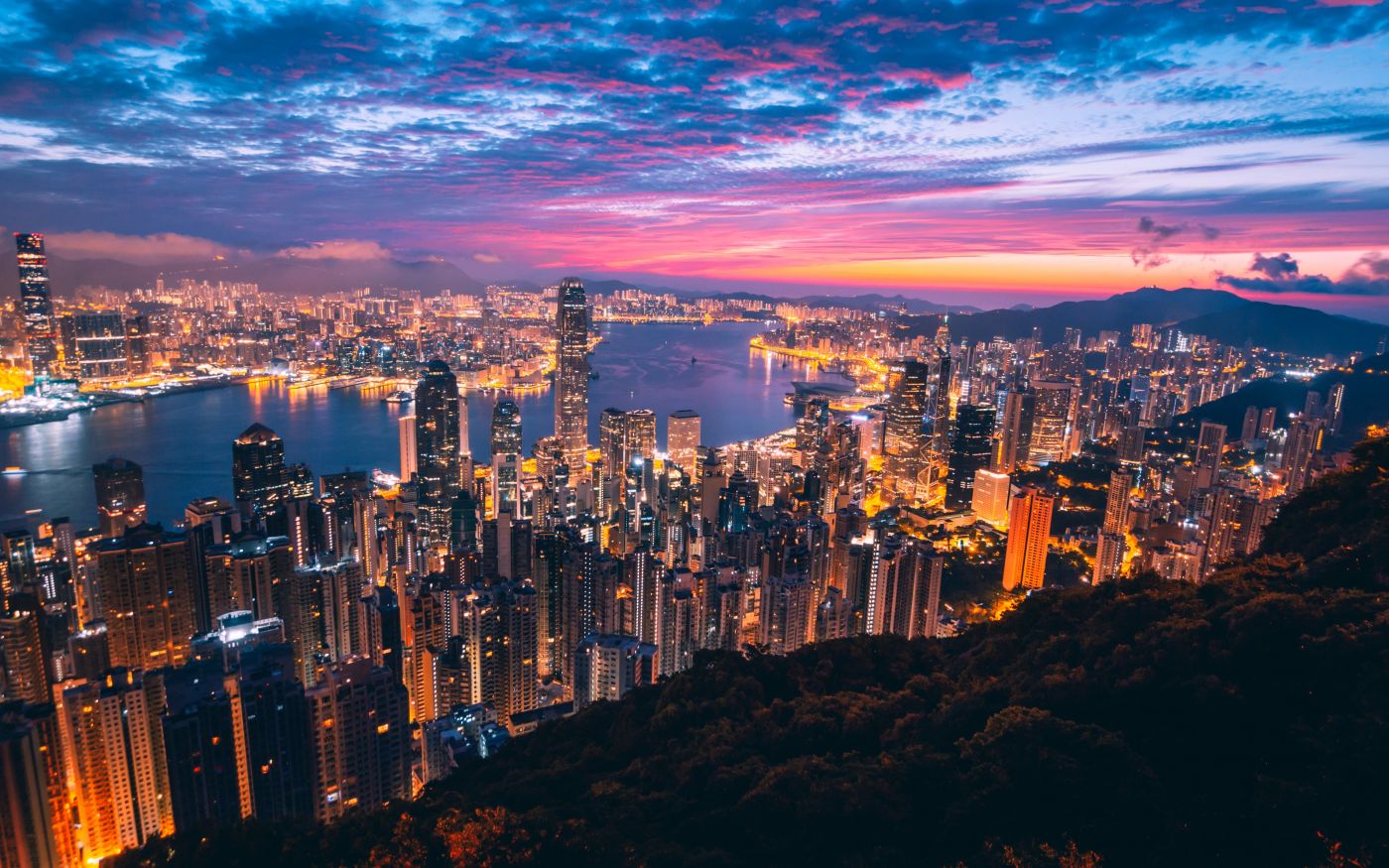 香港城市夜景壁纸 手机移动版