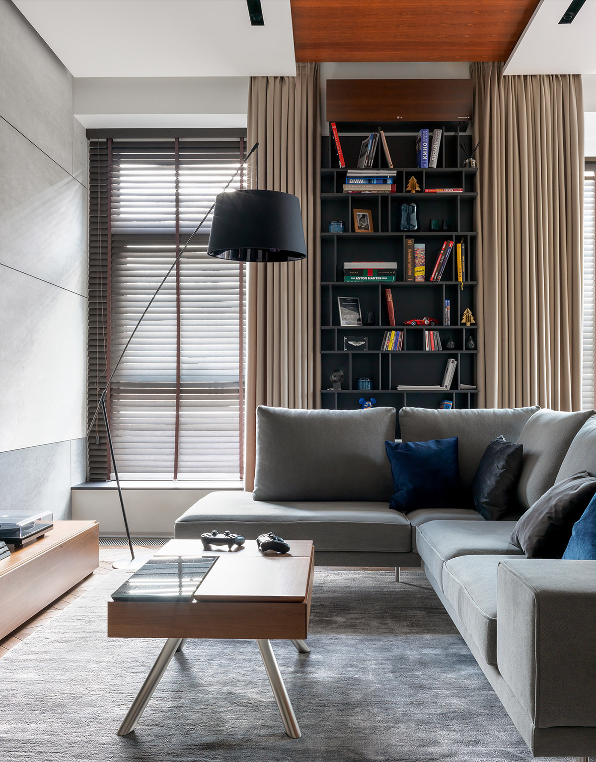 使用橙色和蓝色设计的室内设计-帮助您使用互补色装饰温馨的家---酷图编号1256729