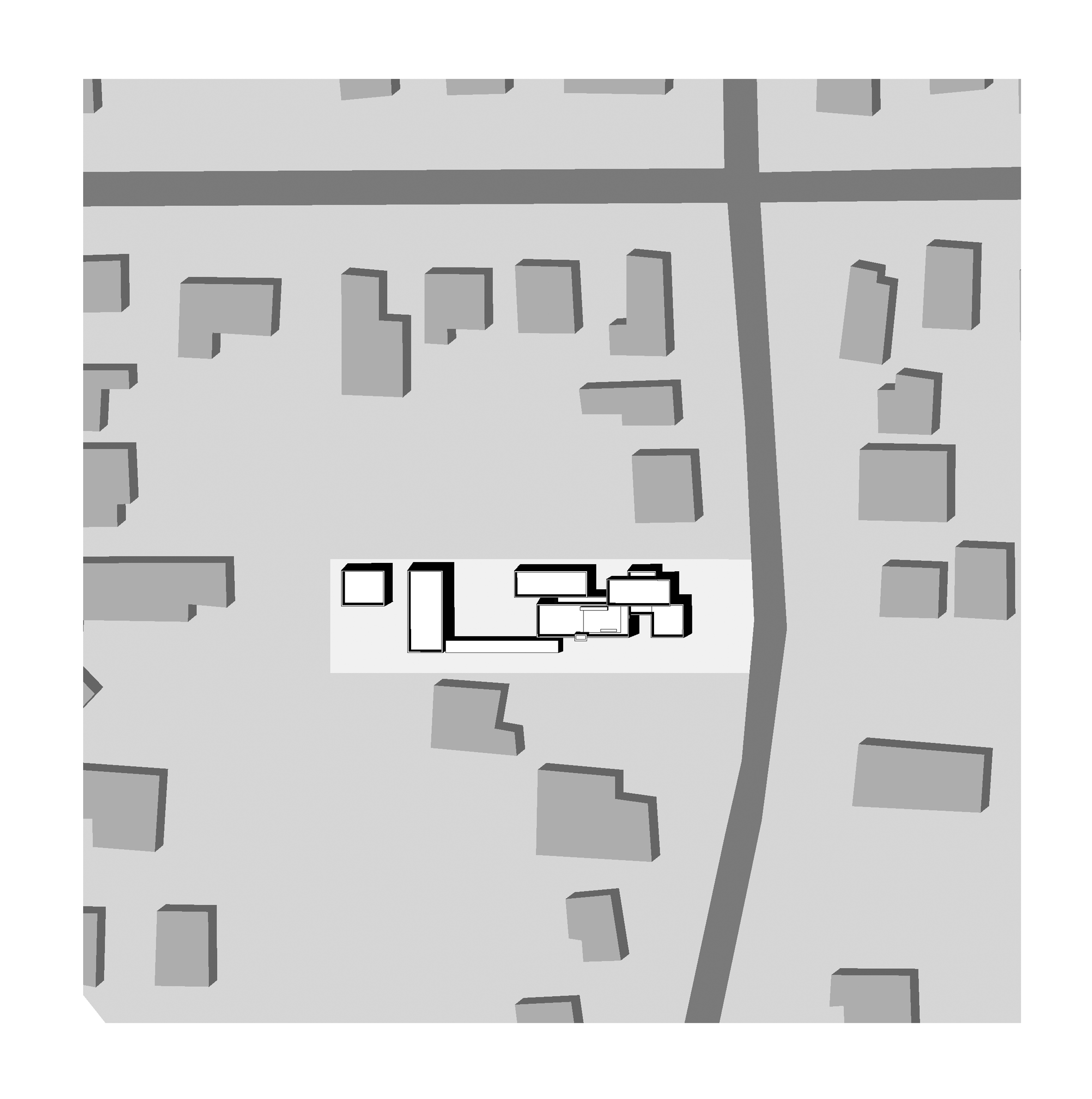 硅谷的EYRC Waverley房子-玻璃和细长的灰色砖块---酷图编号1259464