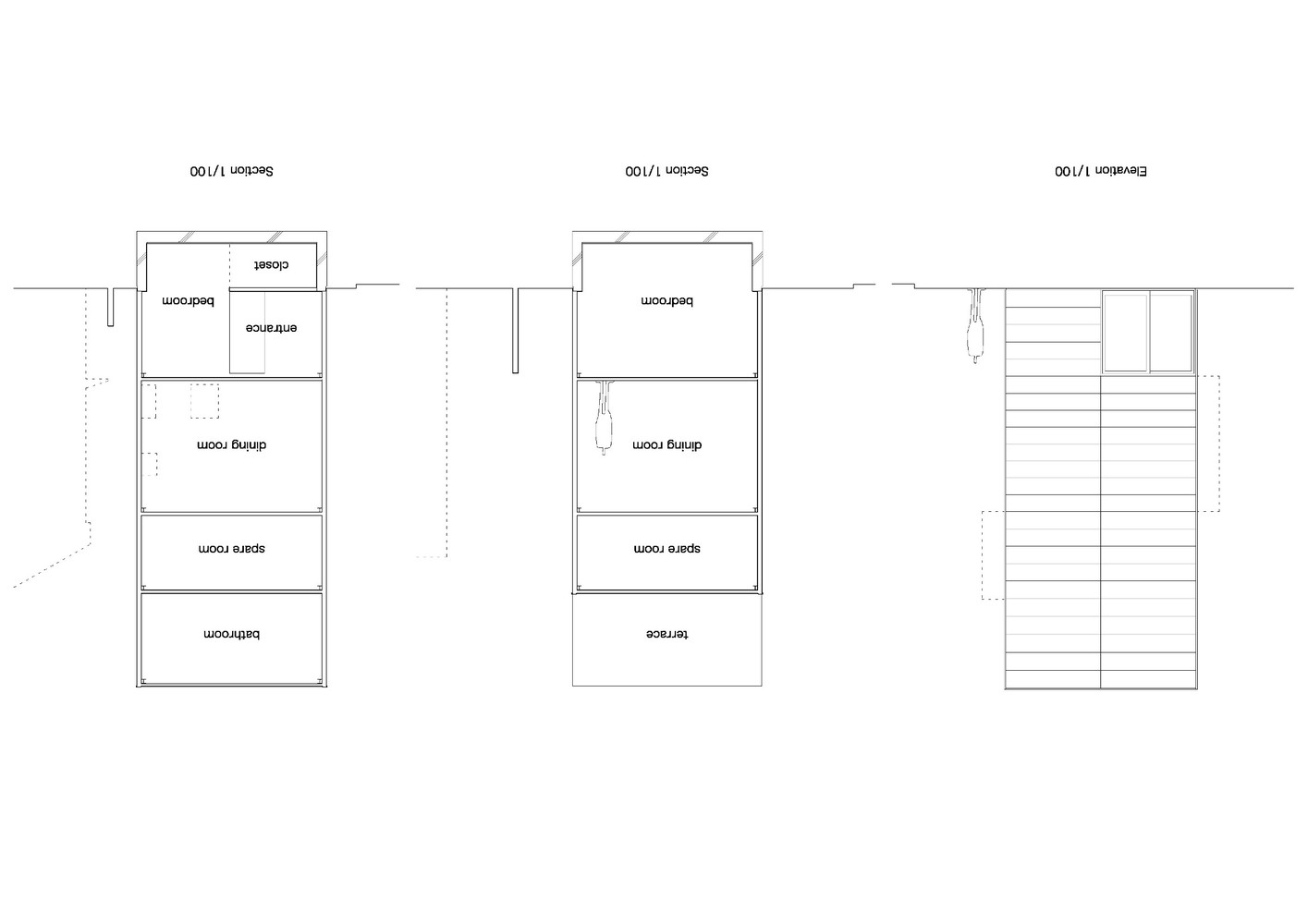 日本67平米的4米x4米x9米小型住宅---酷图编号1260281