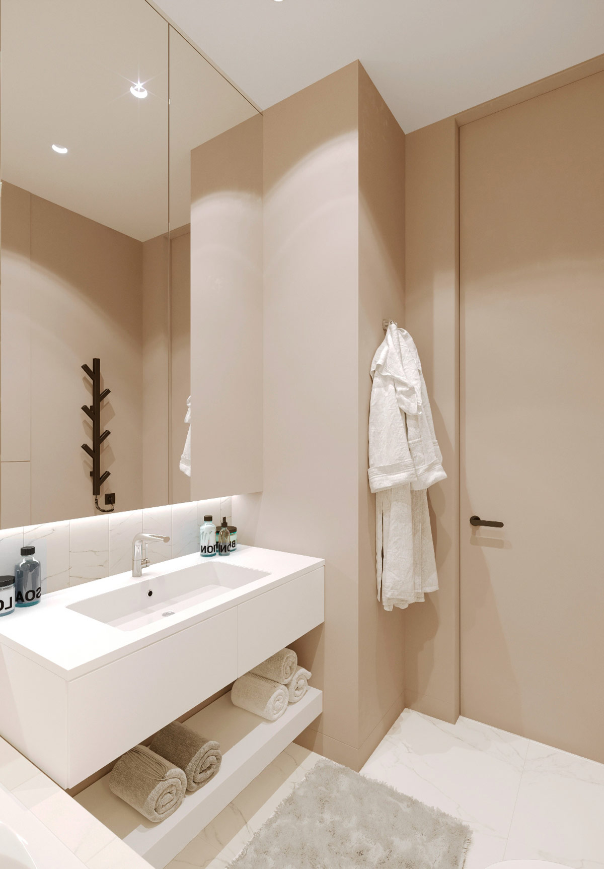 配有蓝色粉红色和金色装饰的一流家庭住宅---酷图编号8