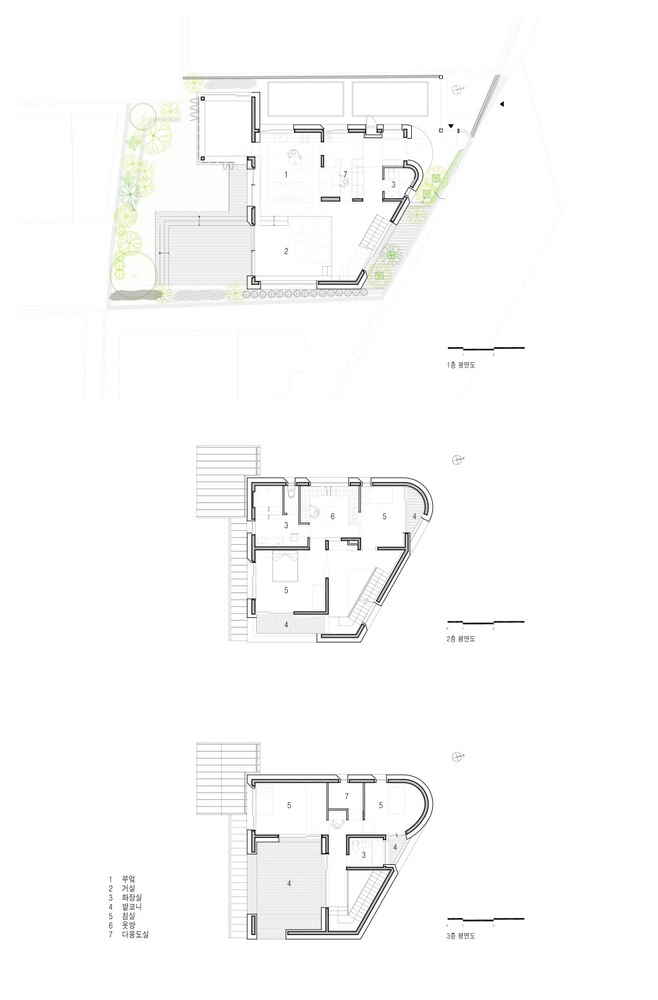 平昌洞-韩国首尔278平米的都市几何隐宅---酷图编号1260880