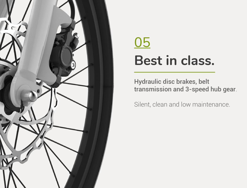 黑白设计细节完美适合任何颜色设置,自行车配有可折叠踏板和旋转车把,可让您将其滑入最薄的空间,将其存放一天。