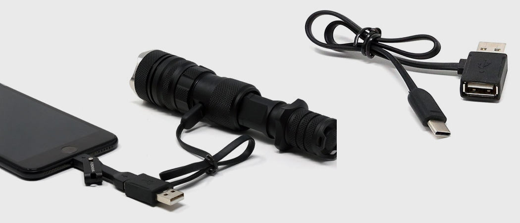 带有内置电源战术风格手电筒---酷图编号13